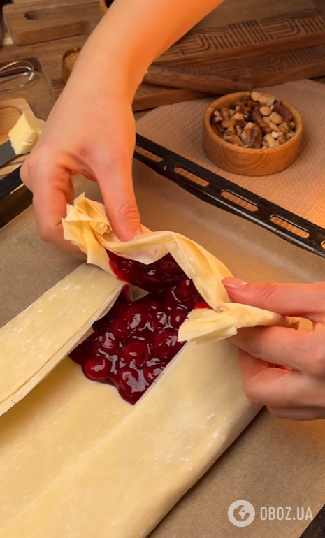 Пісний штрудель з вишнями: з чого приготувати смачний домашній десерт