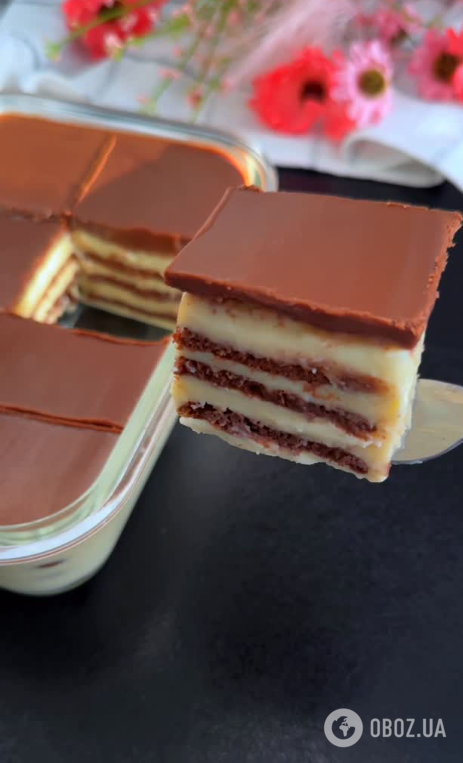 Лінивий шоколадний торт з печива: випікати не доведеться