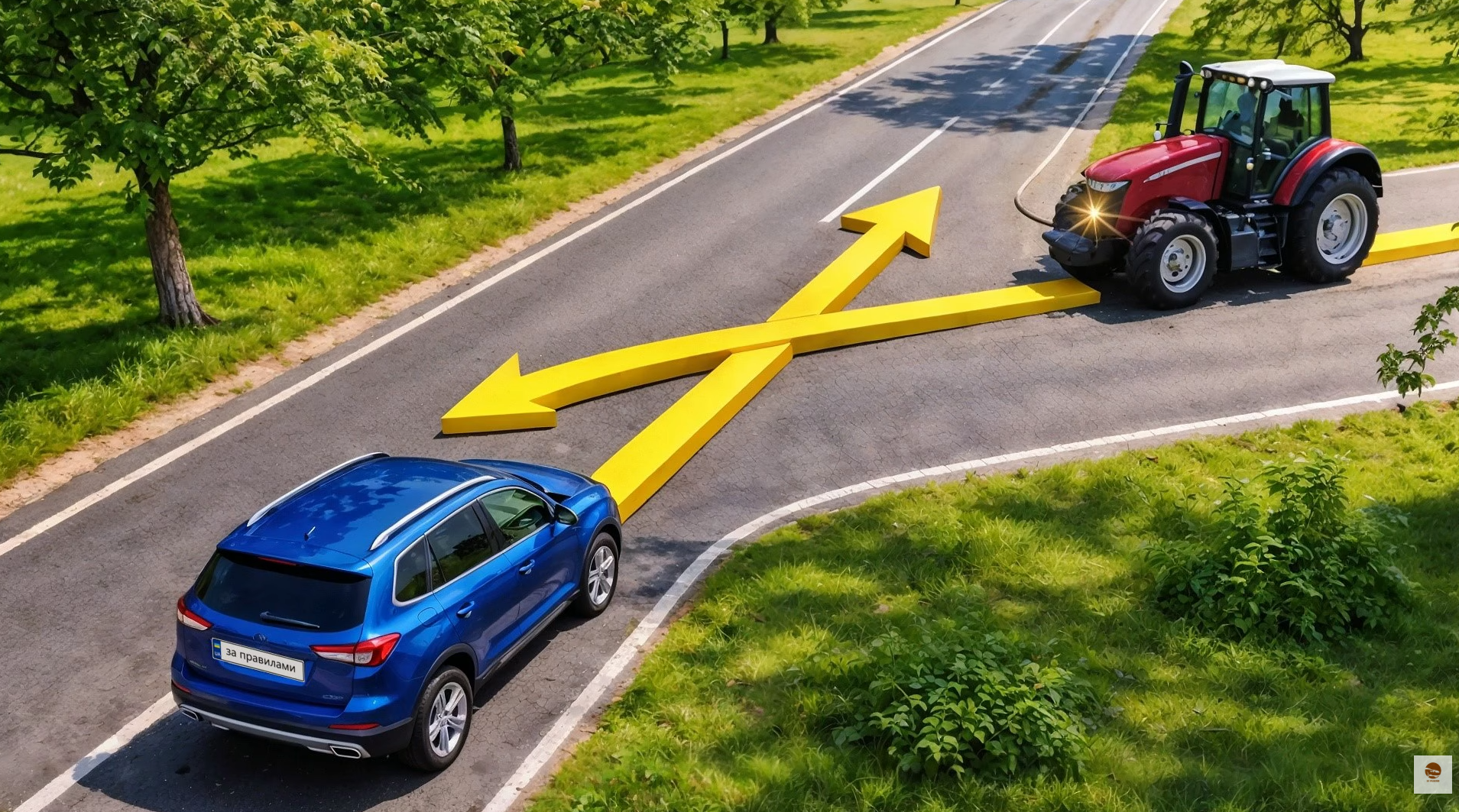 Хто повинен дати дорогу? Тест на знання ПДР