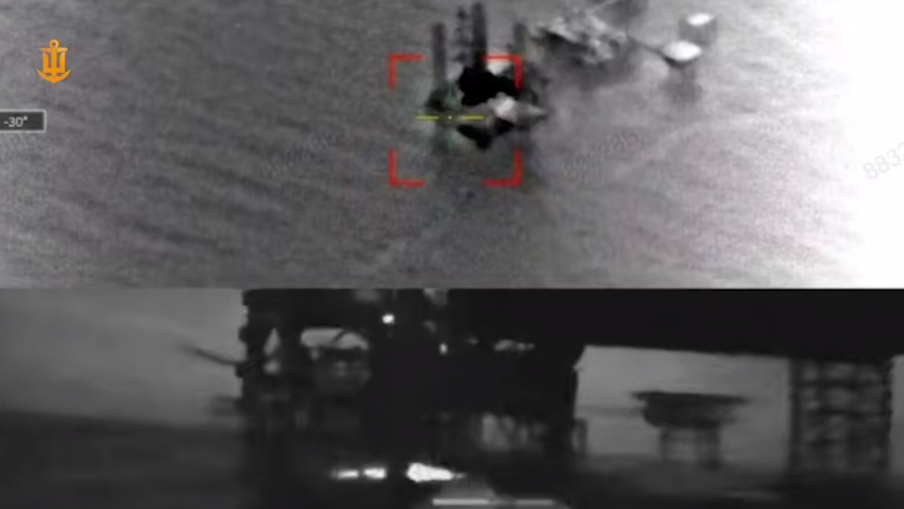 Россия использовала для нескольких целей: что известно о буровой установке "Сиваш", которую Силы обороны поразили в Черном море. Видео