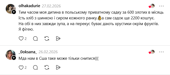 "Як у Бога за пазухою". Українка показала харчування в дитячому садку у Швеції та приголомшила мережу