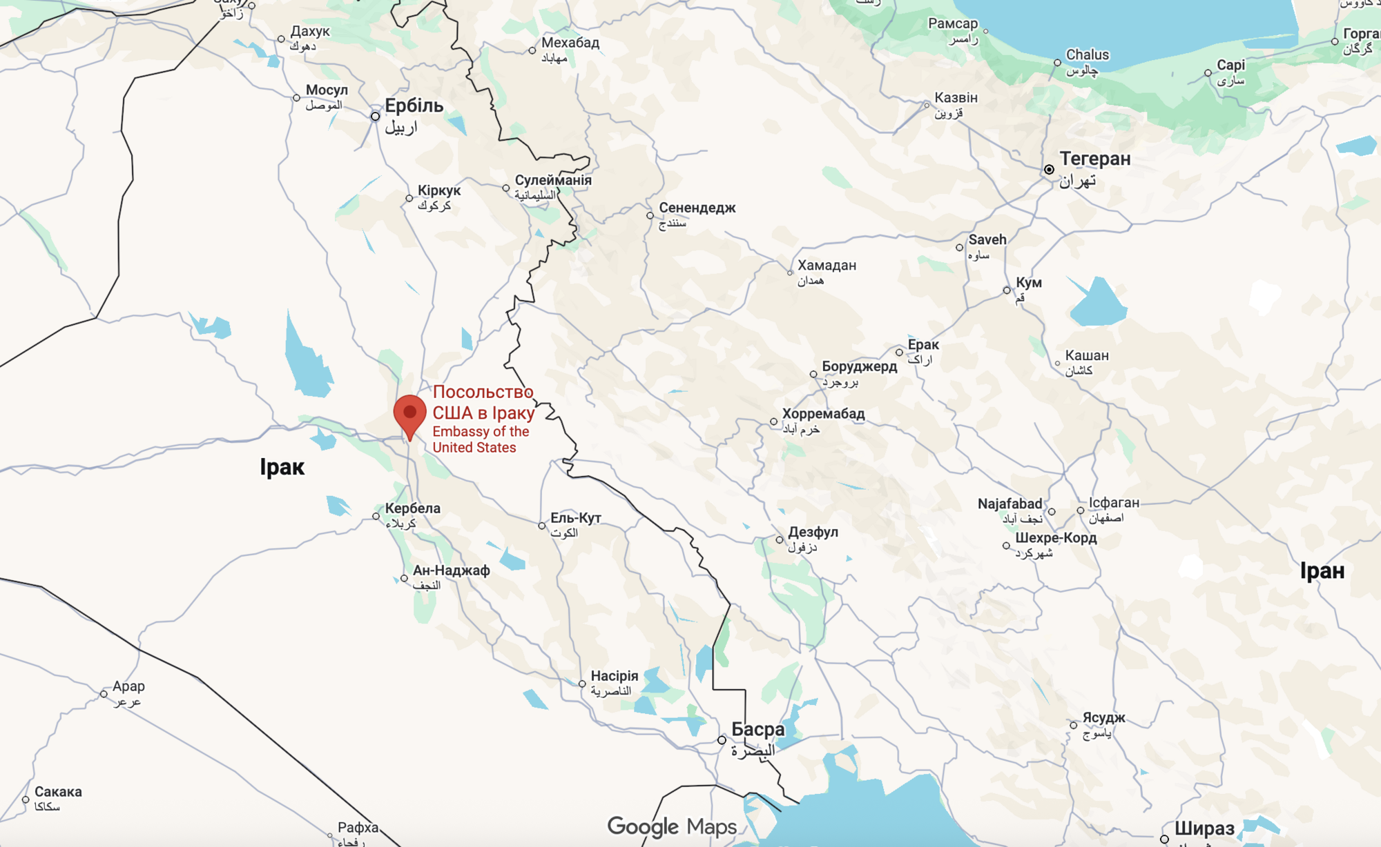 Іран обстріляв посольство США в Багдаді радянськими ракетами "Катюша" – медіа