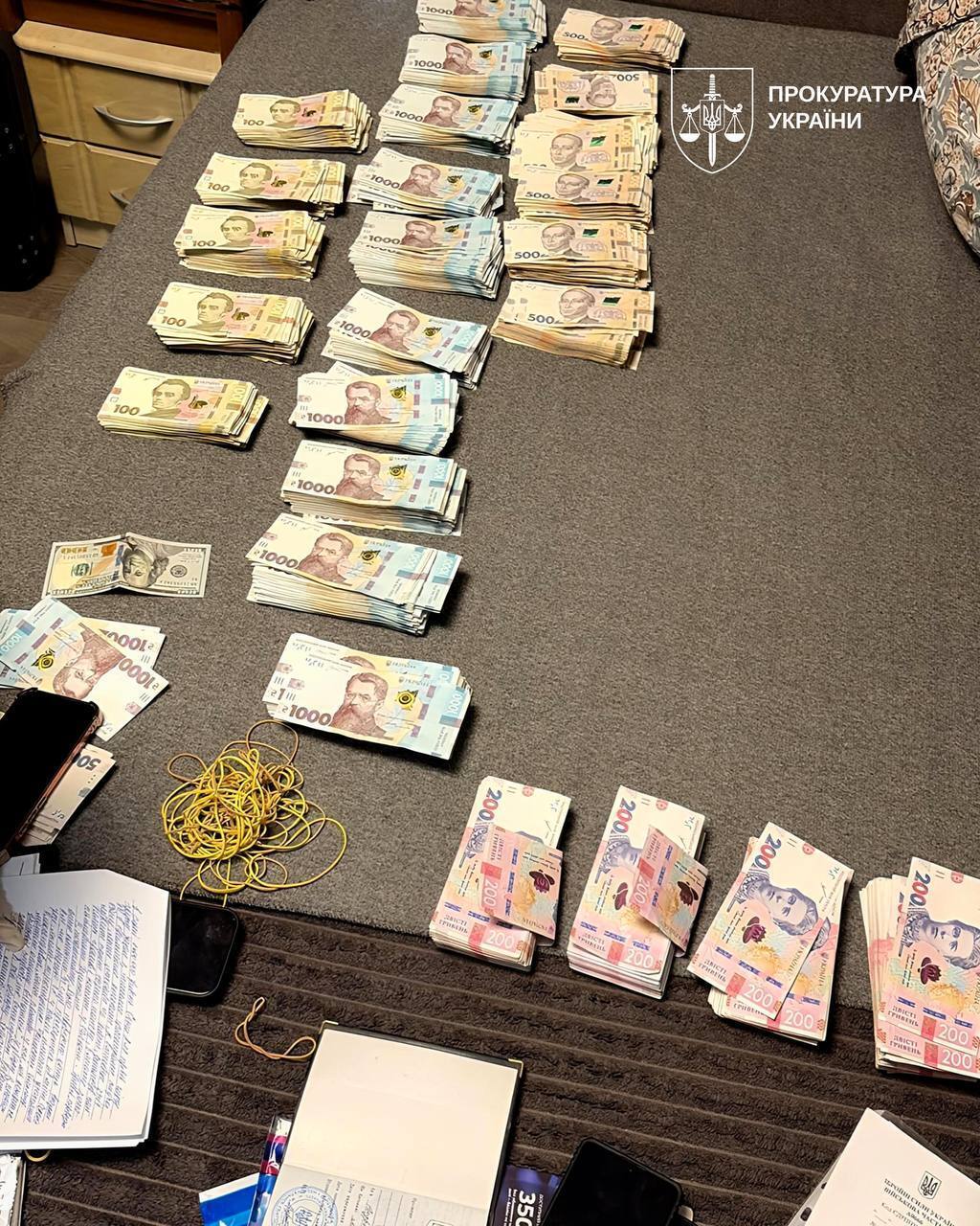 У подозреваемых изъяли почти 1,5 млн грн