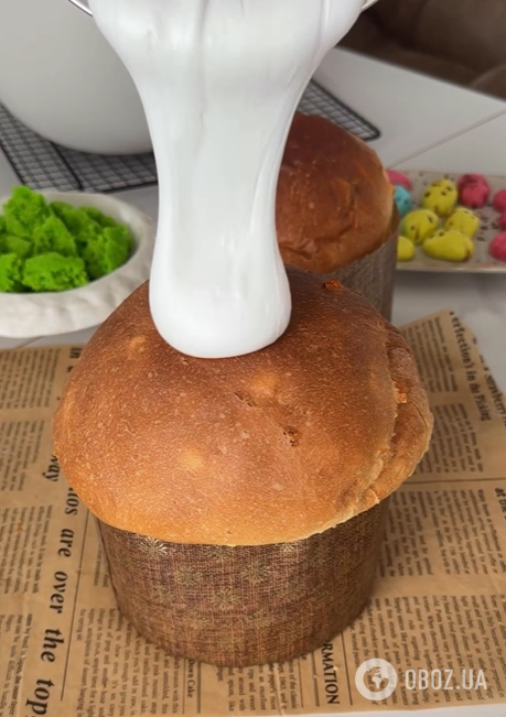 Глазур на паску з желатином: чудово тримається і швидко застигає