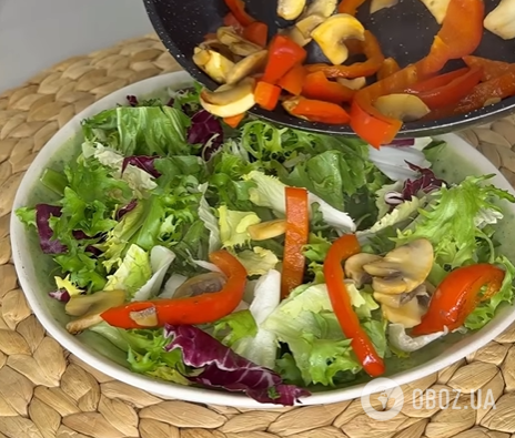 Смачний теплий салат з куркою, грибами та овочами: як приготувати