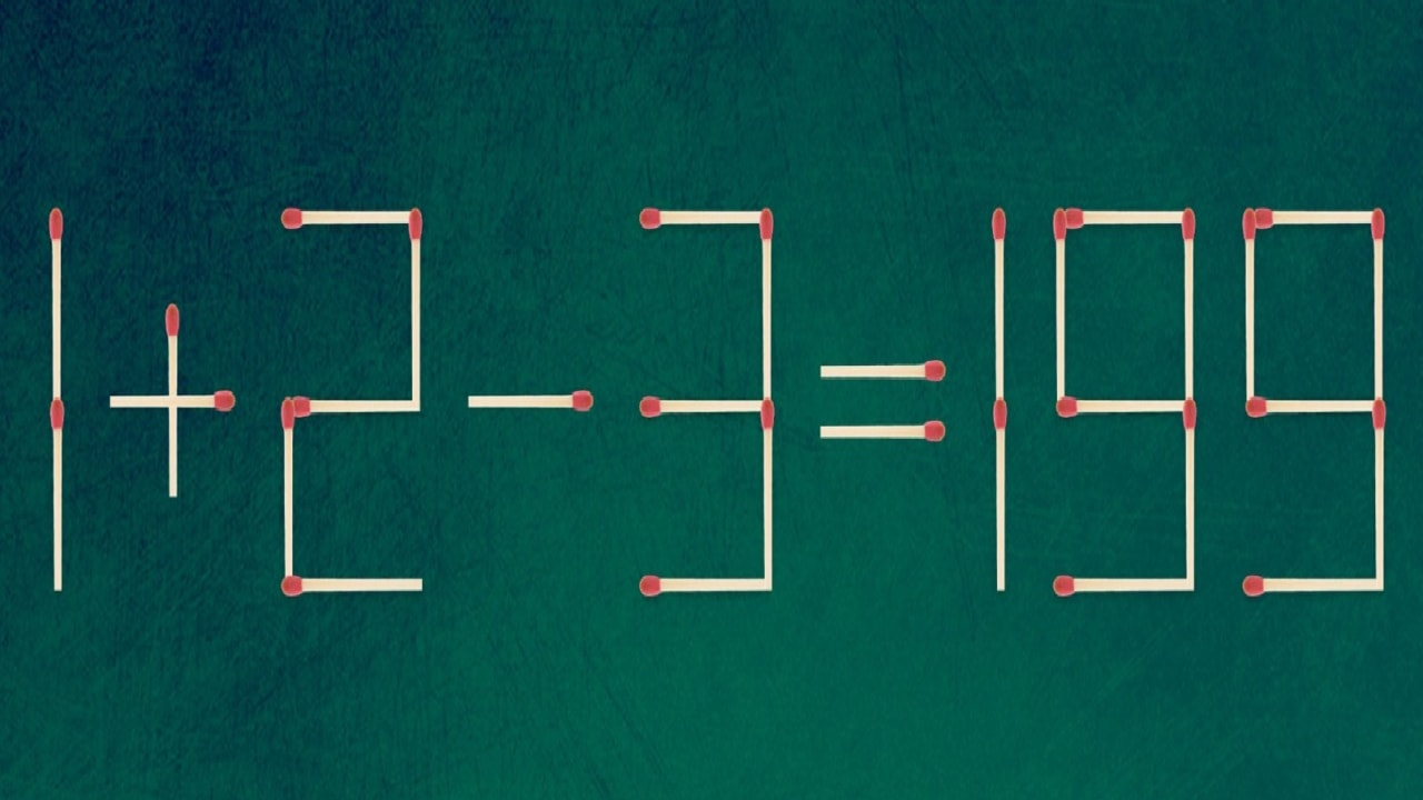 Виправте рівняння одним сірником: головоломка