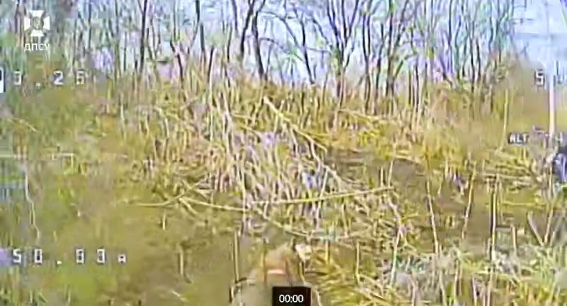 Окупант покинув підбитий квадроцикл і сховався в кущах, але це його не врятувало: у ДПСУ показали "полювання". Відео