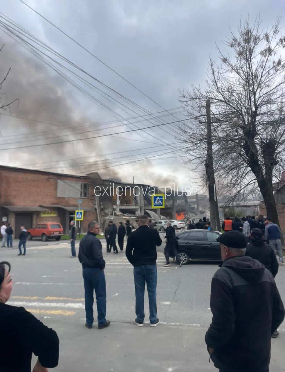 В российском Владикавказе прогремел взрыв: поднялся столб дыма. Фото и видео