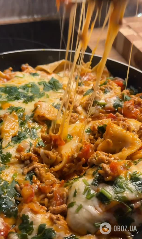 Быстрая лазанья на сковородке: готовится за считанные минуты