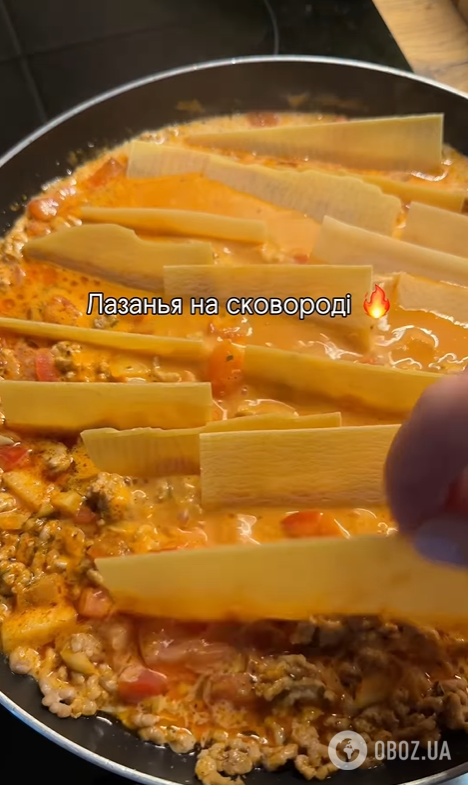 Быстрая лазанья на сковородке: готовится за считанные минуты