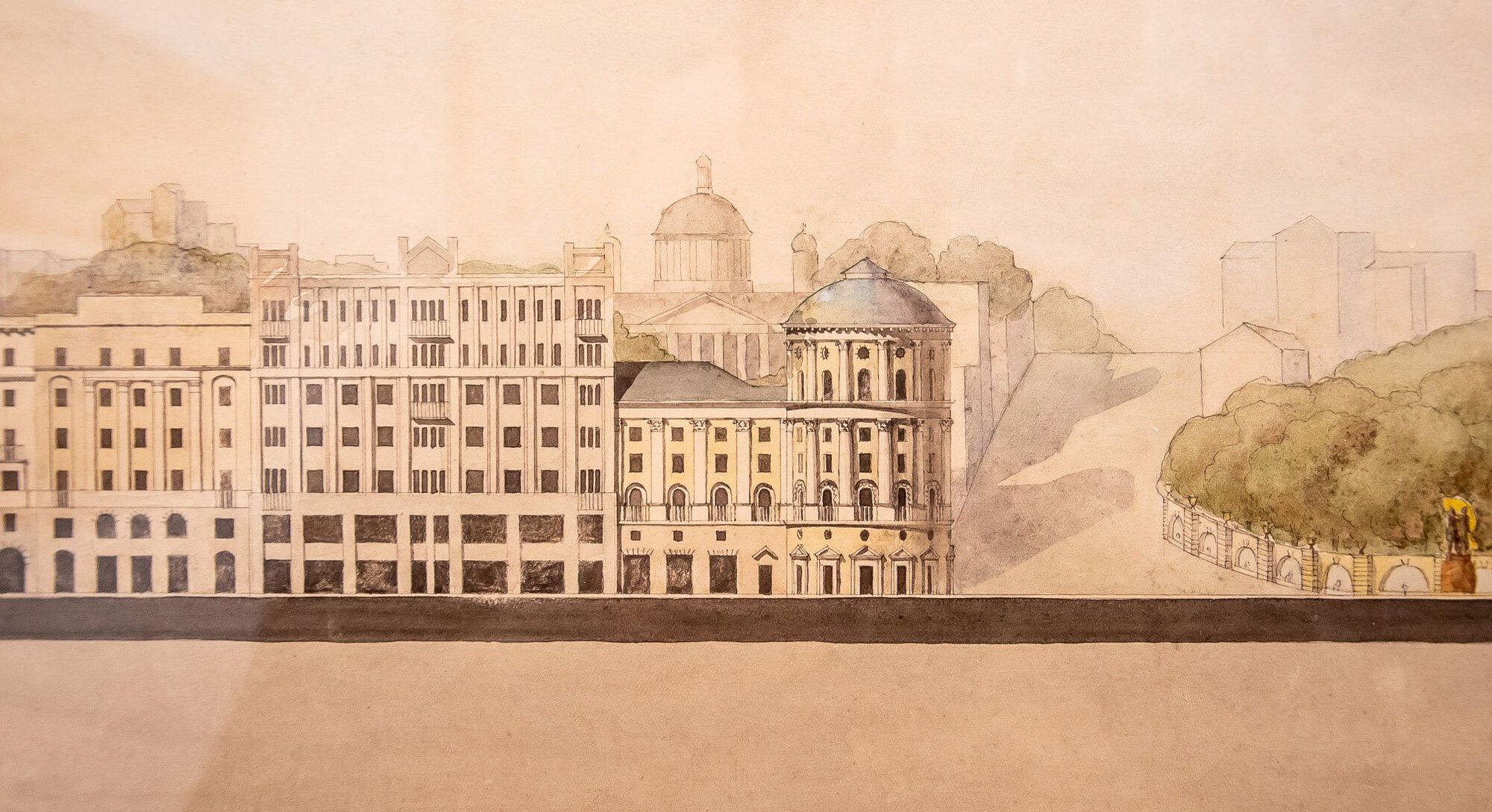 Палаци та будівлі з колонами: у мережі показали проєкт відновлення Хрещатика в Києві 1944 року. Фото