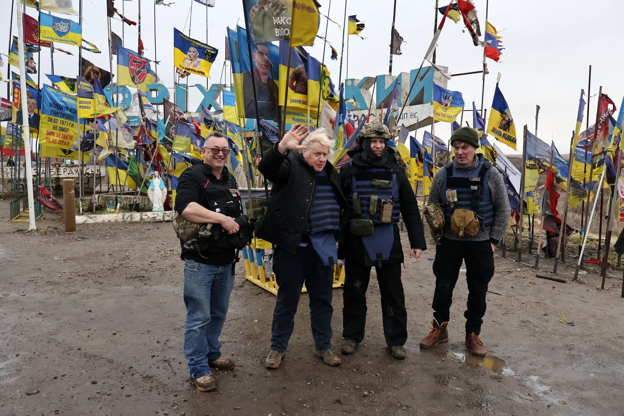 Борис Джонсон таємно відвідав фронт на Запоріжжі: ексклюзивні фото