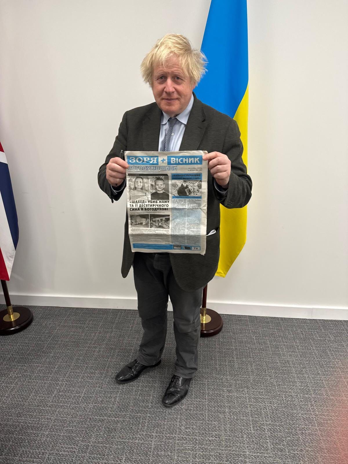 Борис Джонсон таємно відвідав фронт на Запоріжжі: ексклюзивні фото