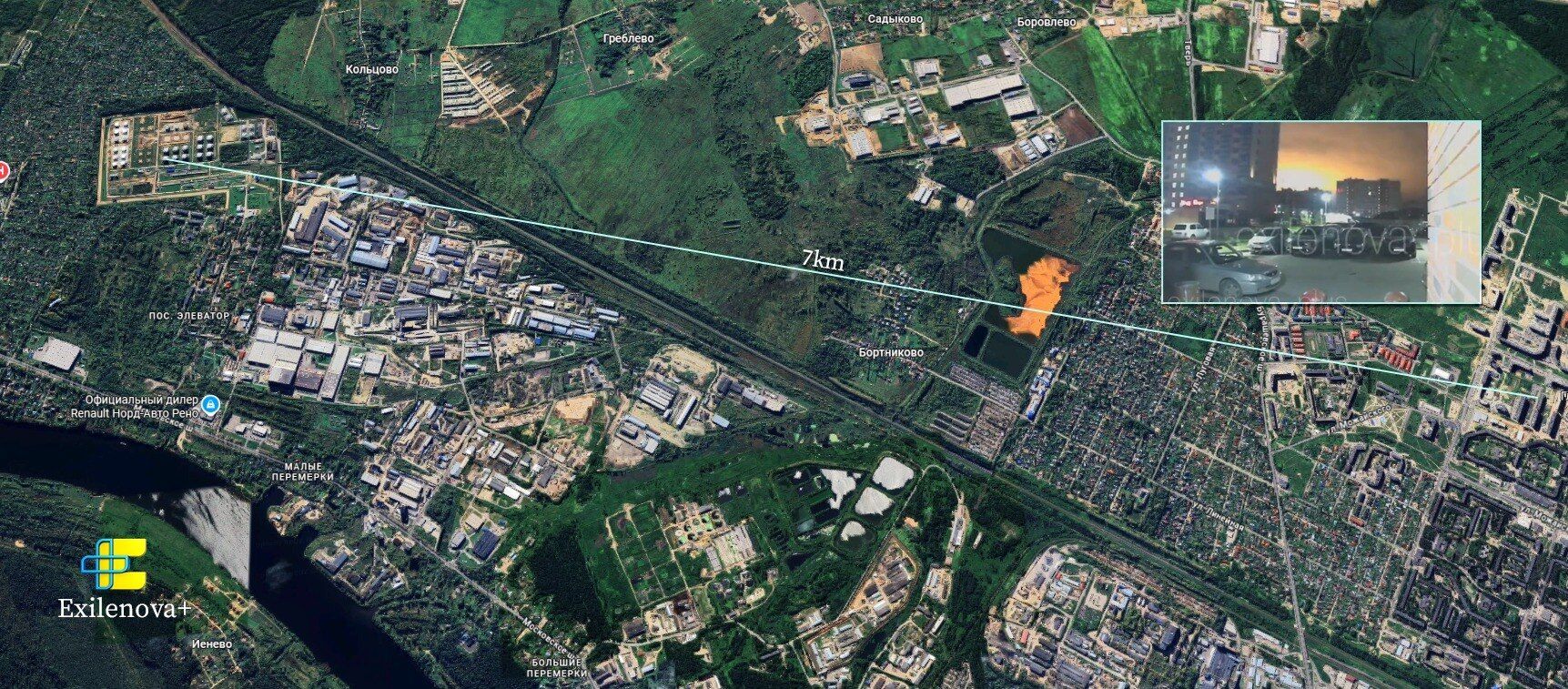 Под прицелом мог быть индустриальный парк: в российской Твери прогремели взрывы. Видео