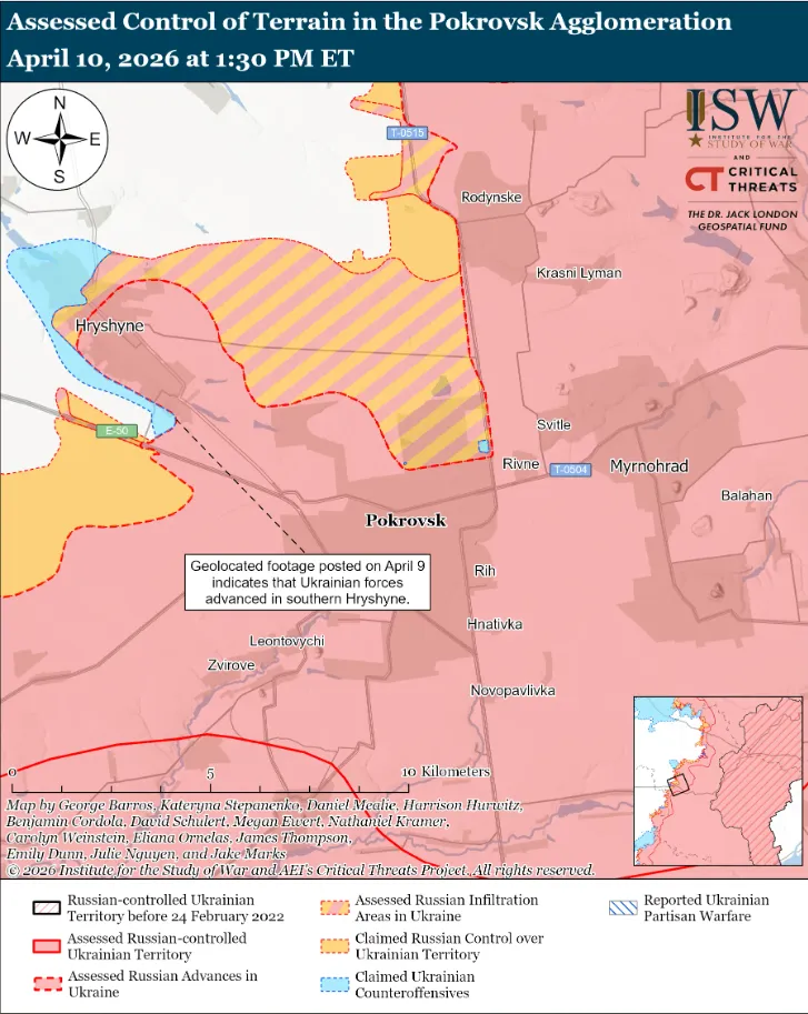 Українські війська просунулися на чотирьох напрямках фронту: в ISW оцінили ситуацію. Карта