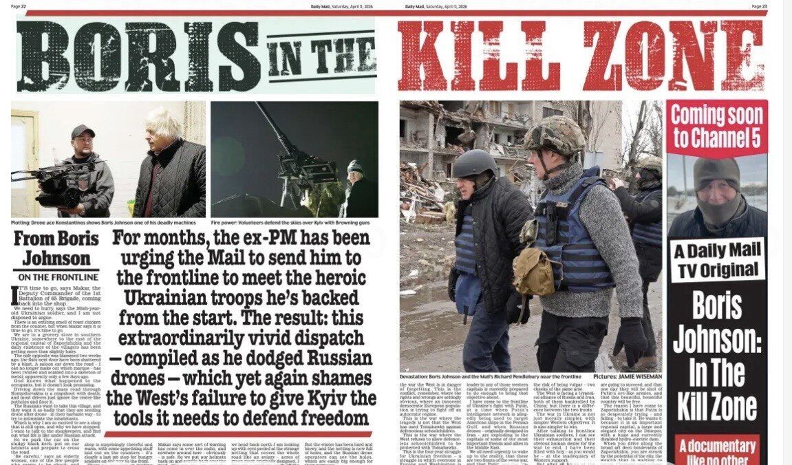 Борис Джонсон таємно відвідав фронт на Запоріжжі: ексклюзивні фото