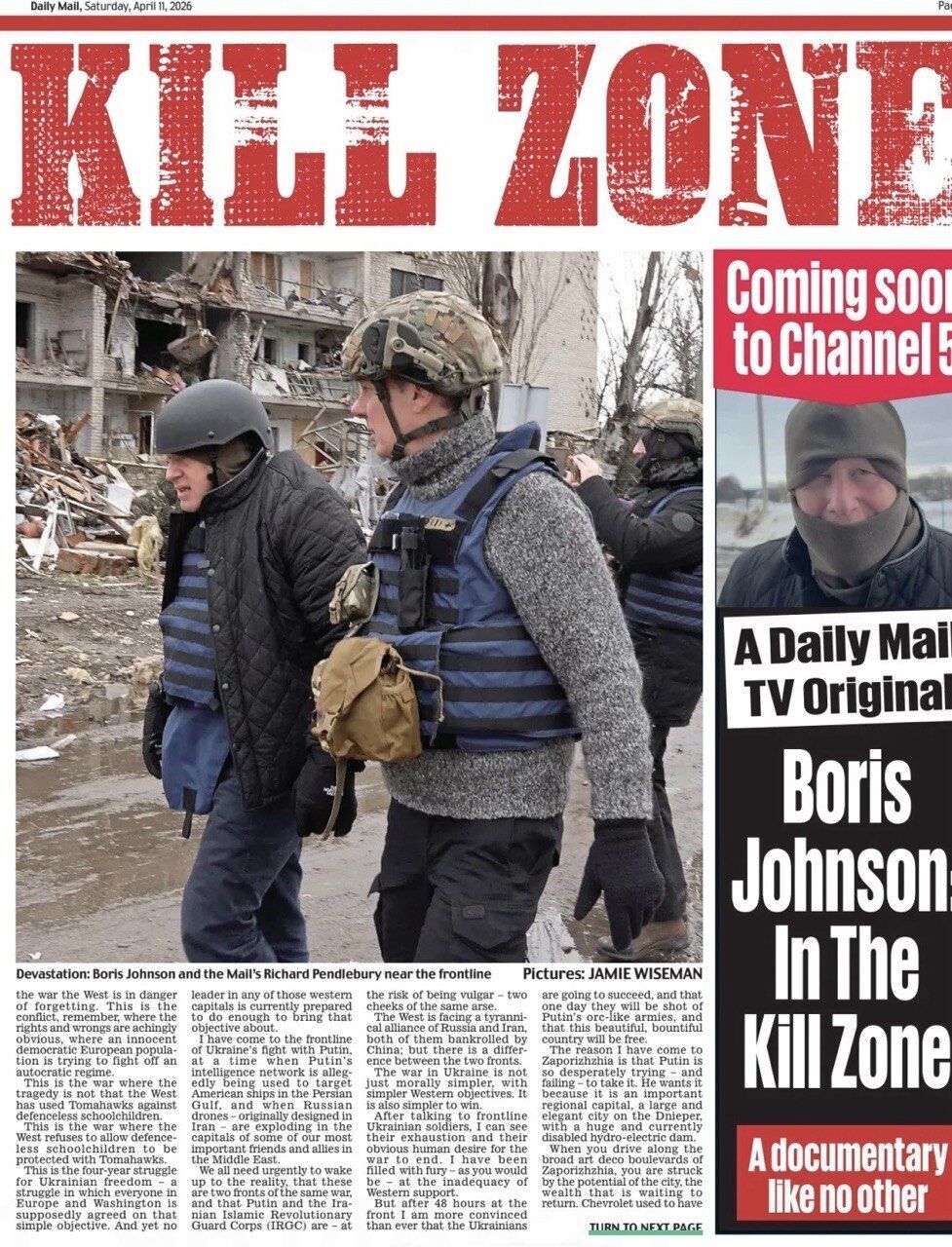 Борис Джонсон таємно відвідав фронт на Запоріжжі: ексклюзивні фото