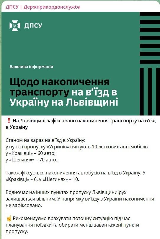 Ситуація на кордоні