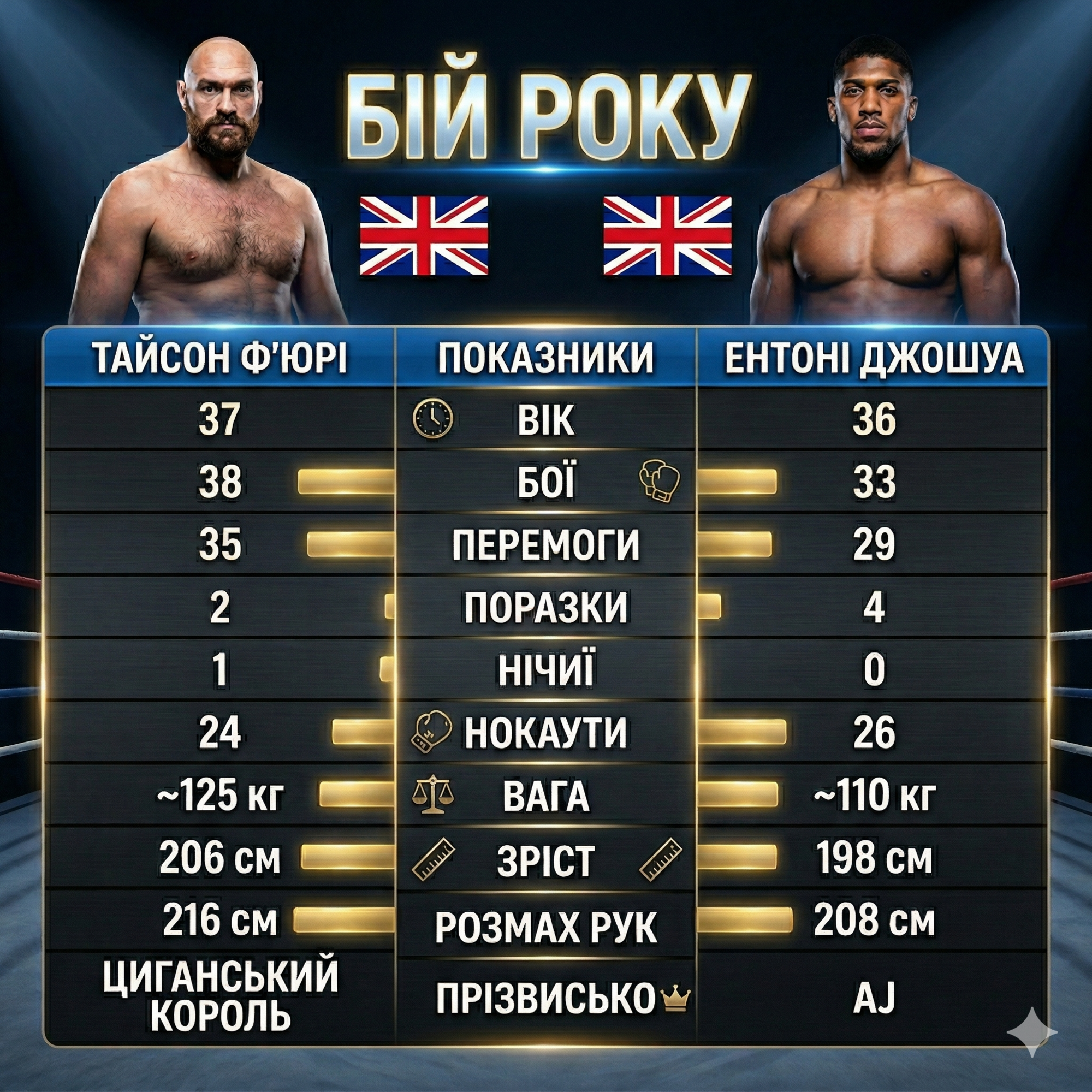 Ф'юрі – Джошуа: штучний інтелект назвав переможця супербою