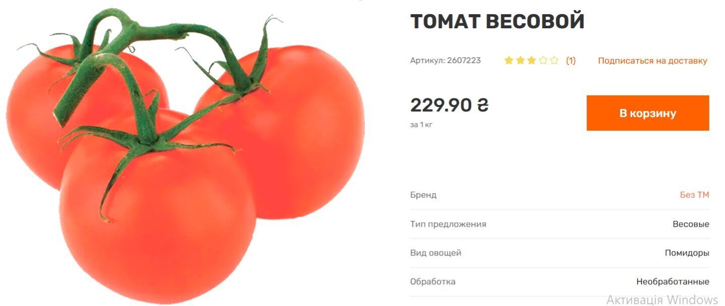 Ціни на томати різко змінились