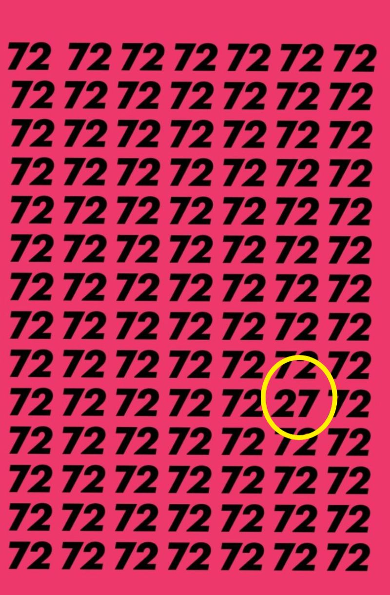 Знайдіть зайву цифру: головоломка на швидкість