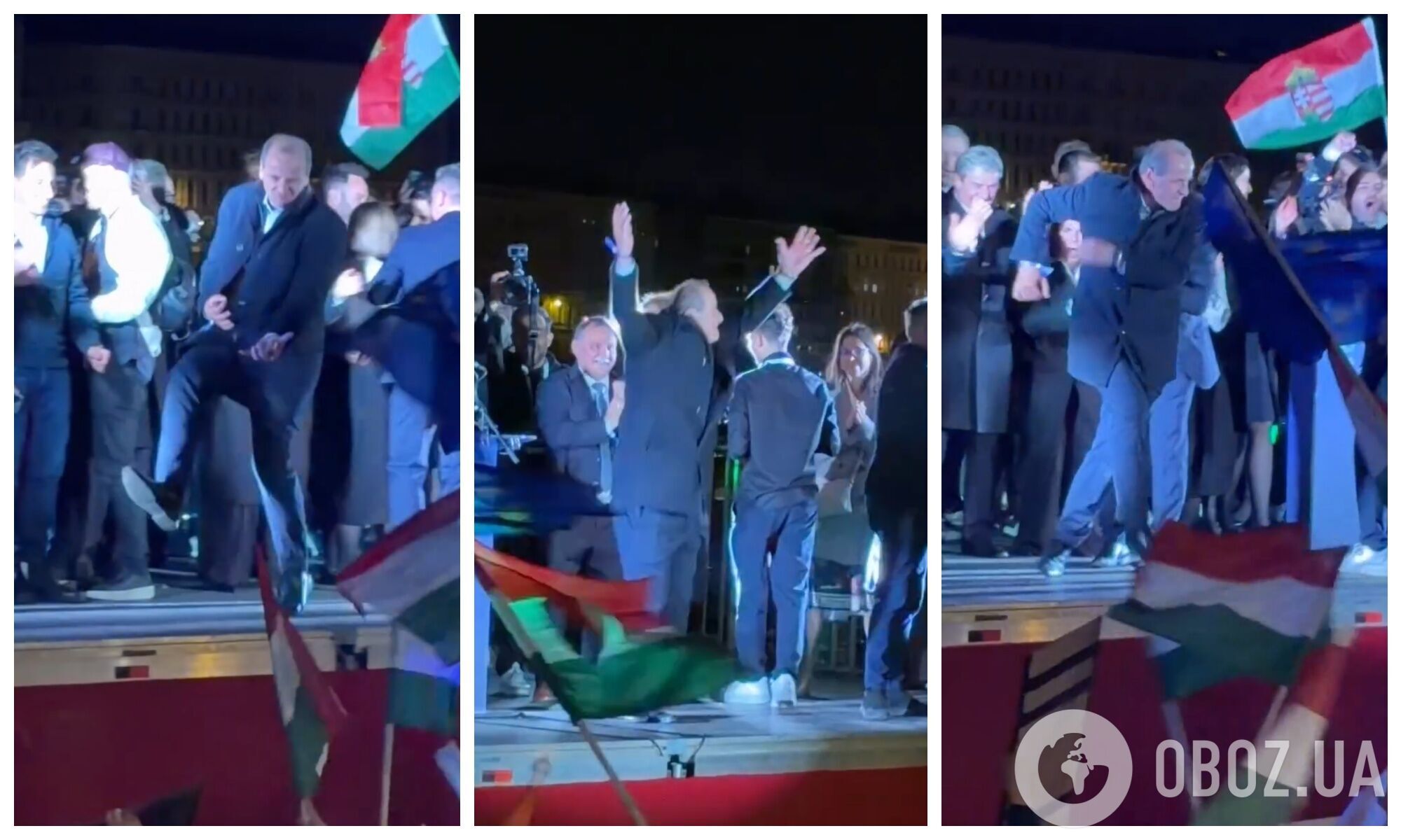Епічний "танець радості" майбутнього міністра охорони здоров'я Угорщини після фіаско Орбана підкорив соцмережі. Відео