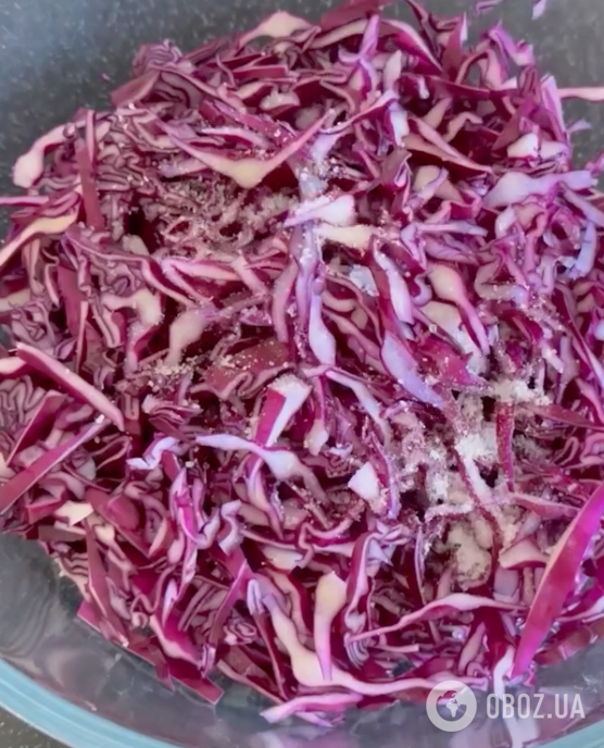 Полезный салат из фиолетовой капусты: рецепт блюда на каждый день