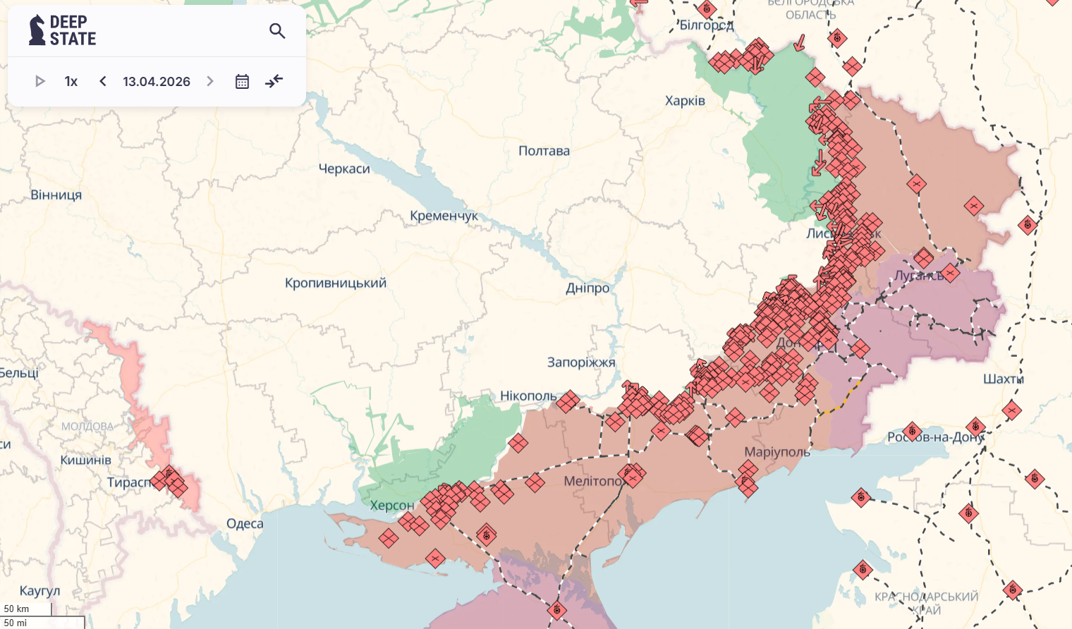 Сили оборони у березні відновили контроль над майже 50 кв. км території, яка була окупована противником, – Сирський