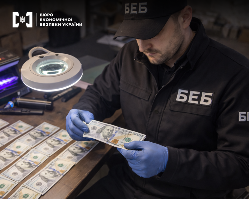 Детектив БЕБ вилучає партію підроблених грошей