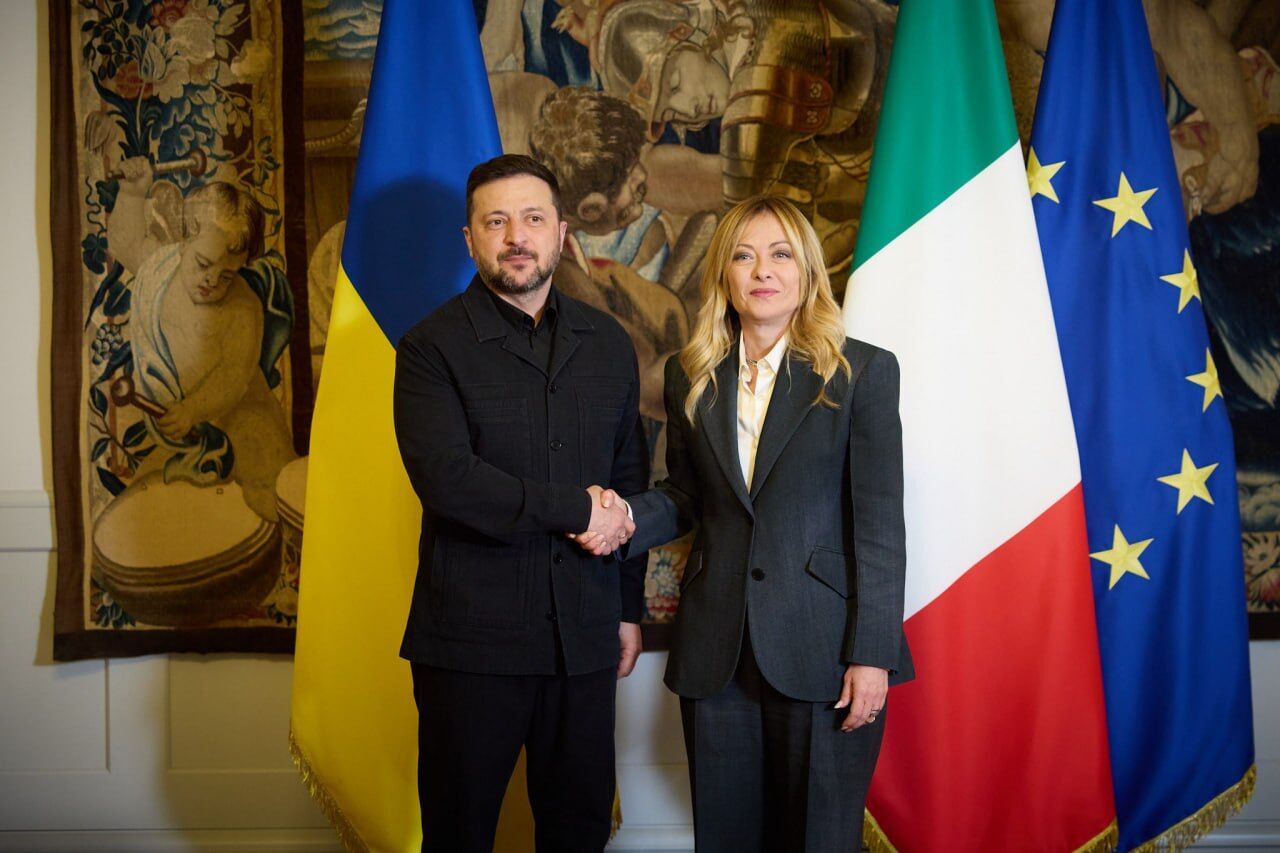 Италия поддерживает разблокирование €90 млрд для Украины: Зеленский в Риме встретился с Мелони, Маттареллой и Крозетто. Фото и видео