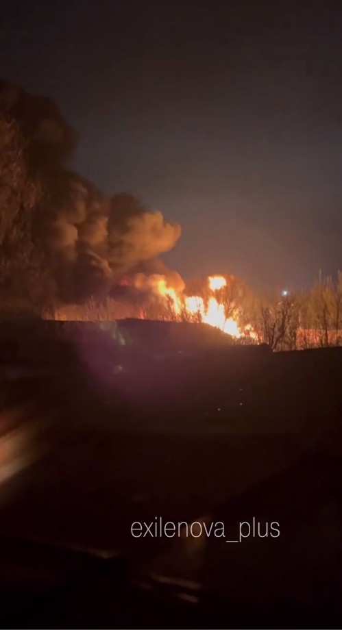 Під ударом були склади ПММ та логістика ворога:  у Бєлгородській області прогриміли вибухи. Відео