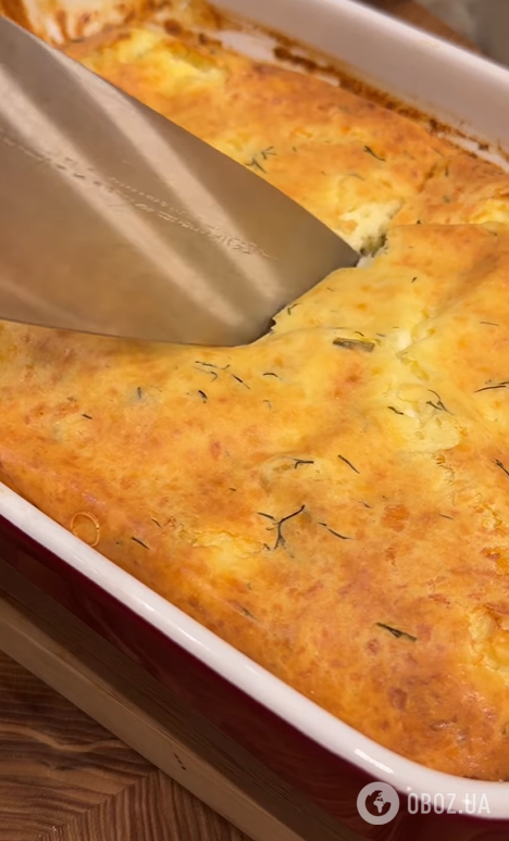 Корисна сирна запіканка без борошна: чудове джерело білка