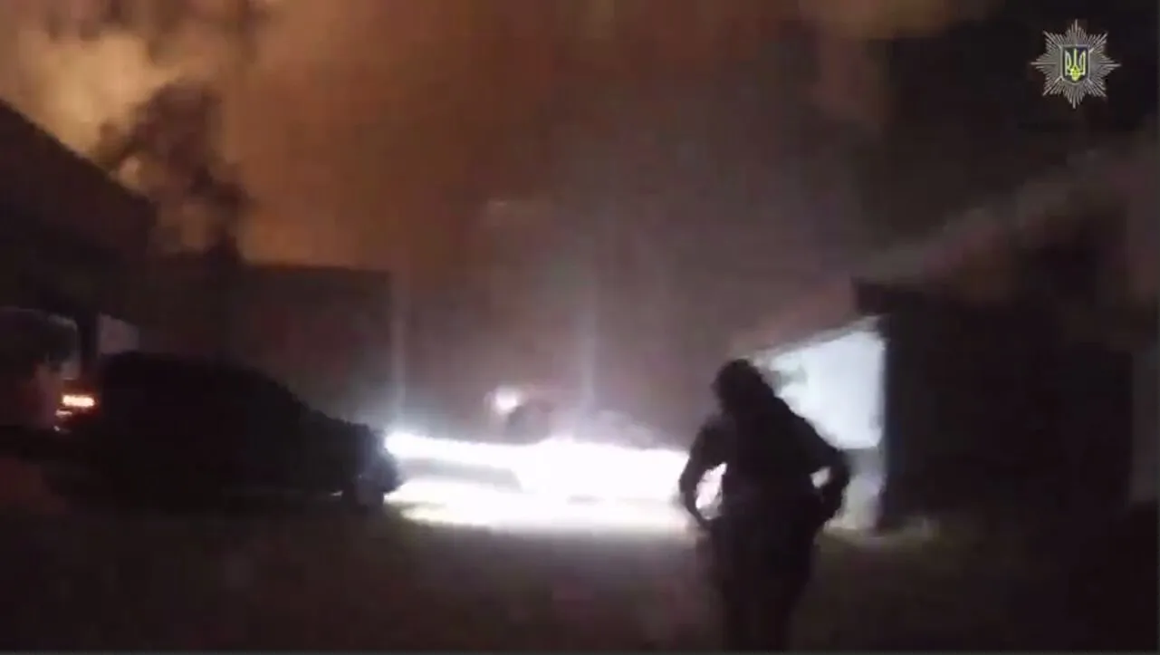 Приехали помочь: в полиции показали момент ракетной атаки по Киеву, где пострадали правоохранители. Видео