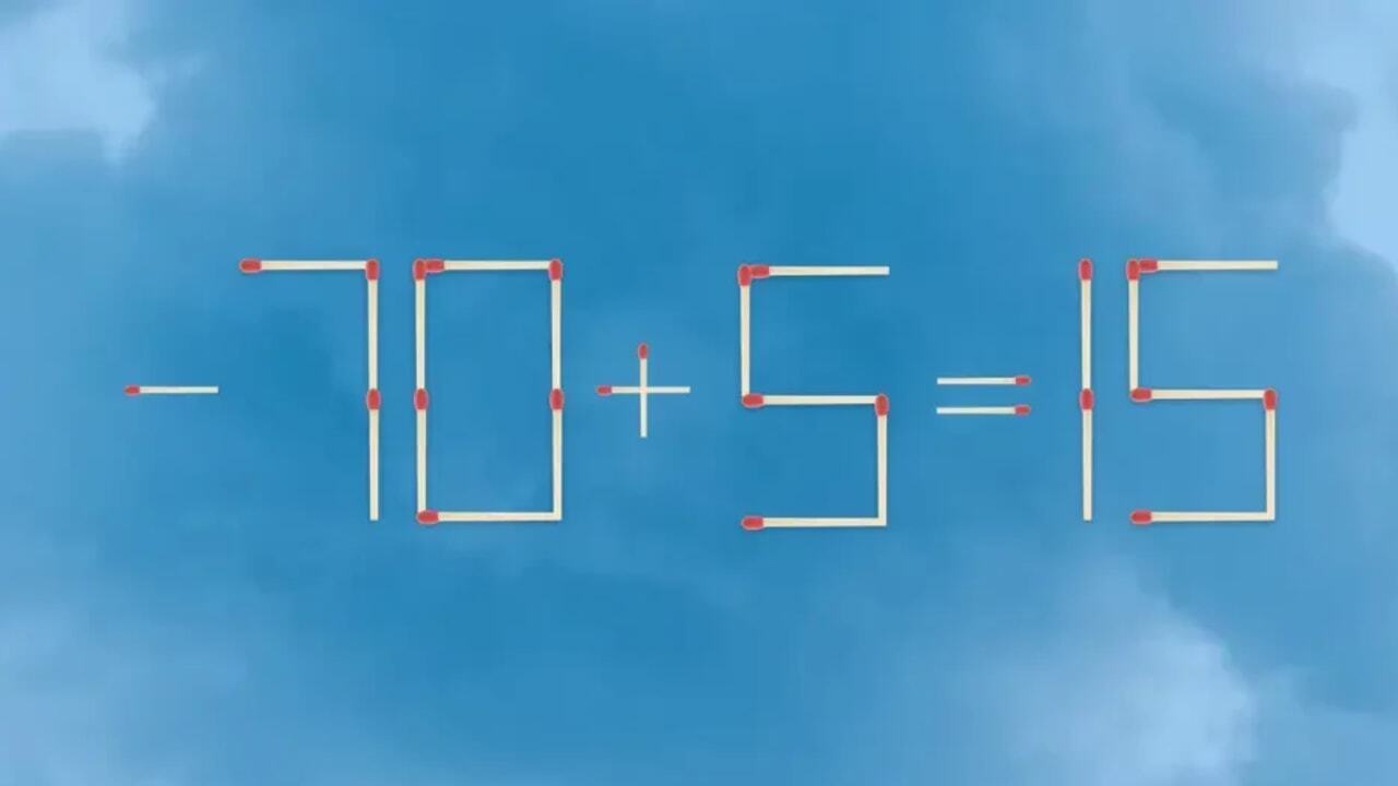 Головоломка со спичками: что изменить, чтобы уравнение стало правильным