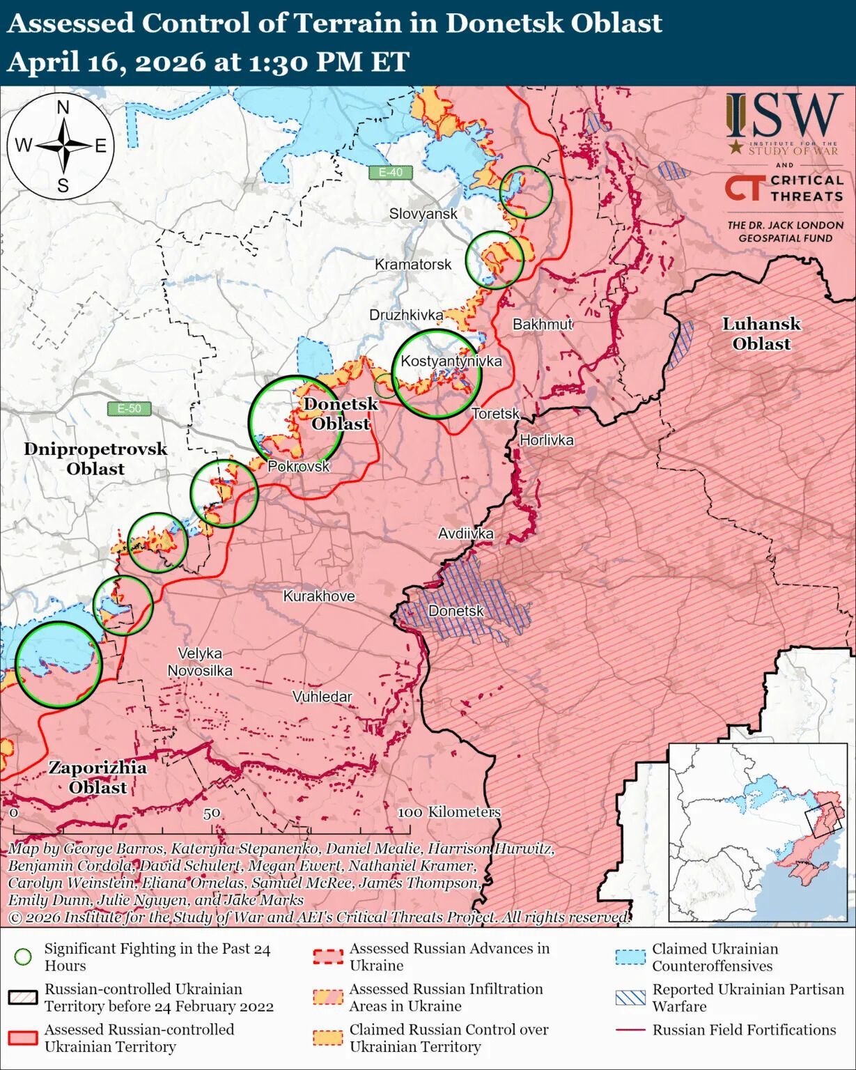 Українські війська просунулися у тактичному районі Слов'янськ-Лиман – ISW