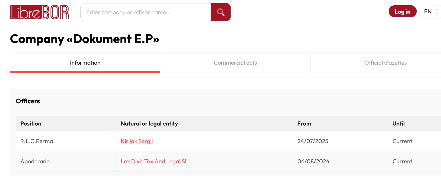 Офіційним представником українського ДП "Документ" в Іспанії стала фірма Lex Dixit