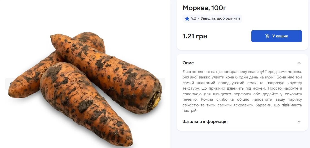 Сколько стоит морковь в супермаркетах