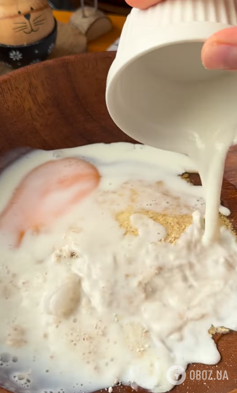 Вкусный овсяный блинчик на сковородке: внутрь можно добавить любую начинку