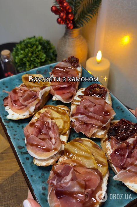 Вишукані брускети з хамоном та карамелізованою грушею: як приготувати ефектну закуску