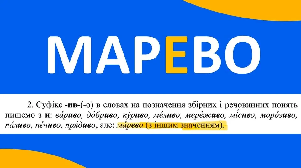 Мариво чи марево? Як буде правильно українською