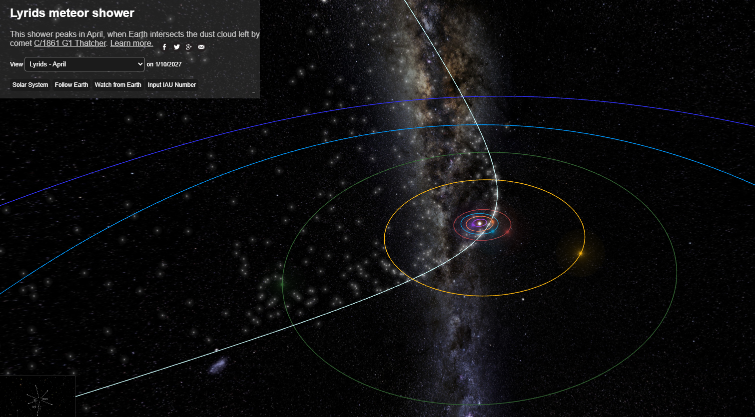 Лириды: когда будет виден первый весенний метеоритный поток весной