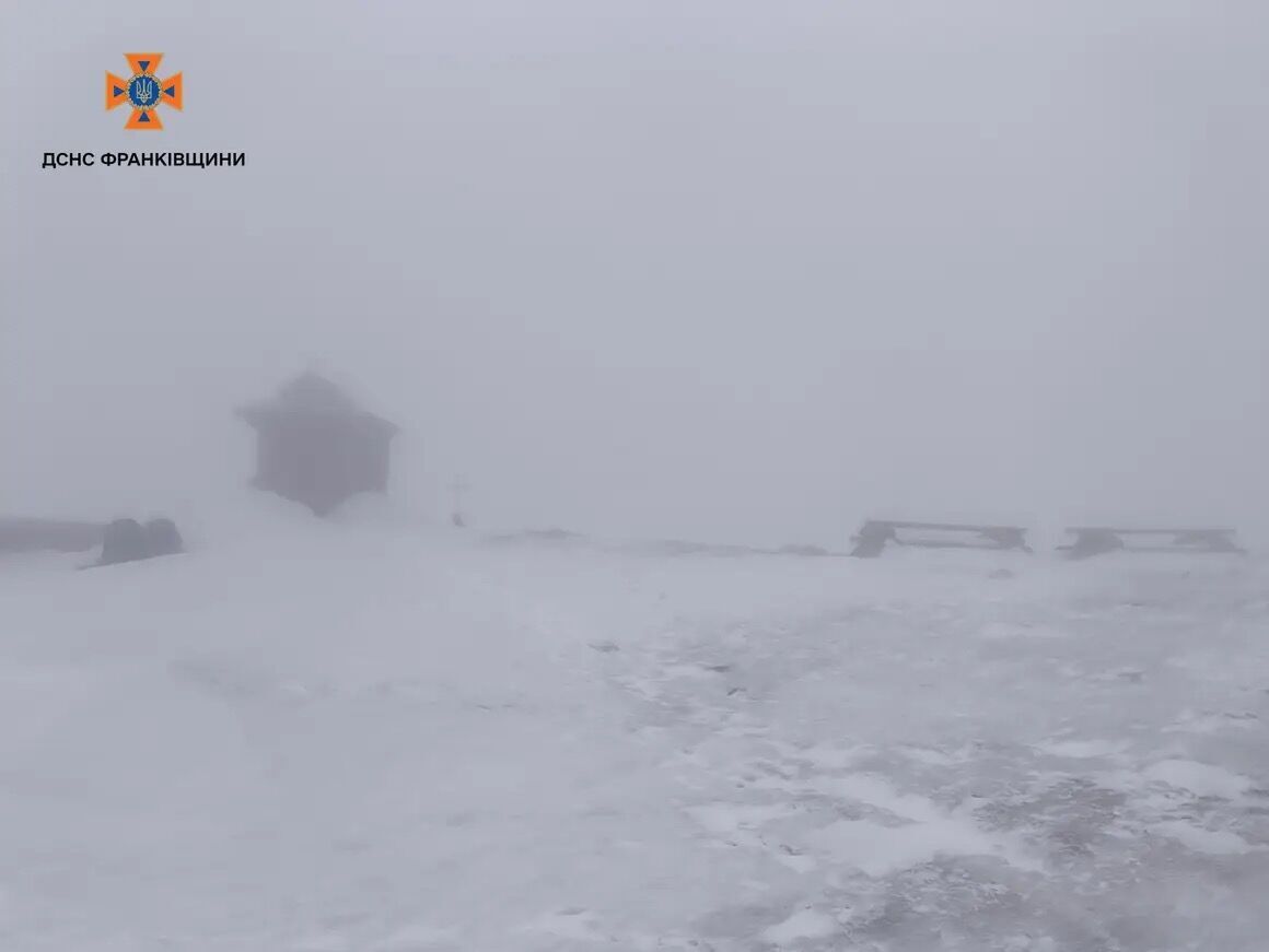 Зима в апреле: в Карпатах посреди весны пошел снег. Фото и видео