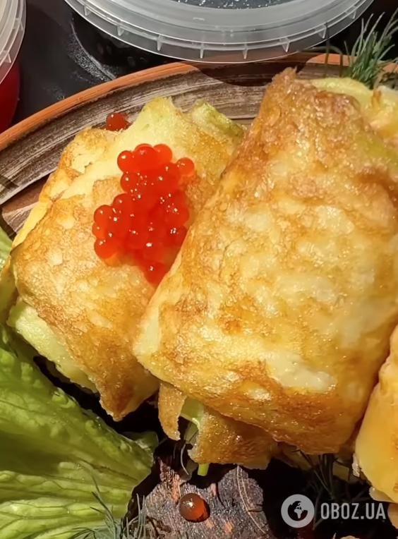 Рулетики з кабачків зі смачною начинкою: рецепт закуски за 10 хвилин