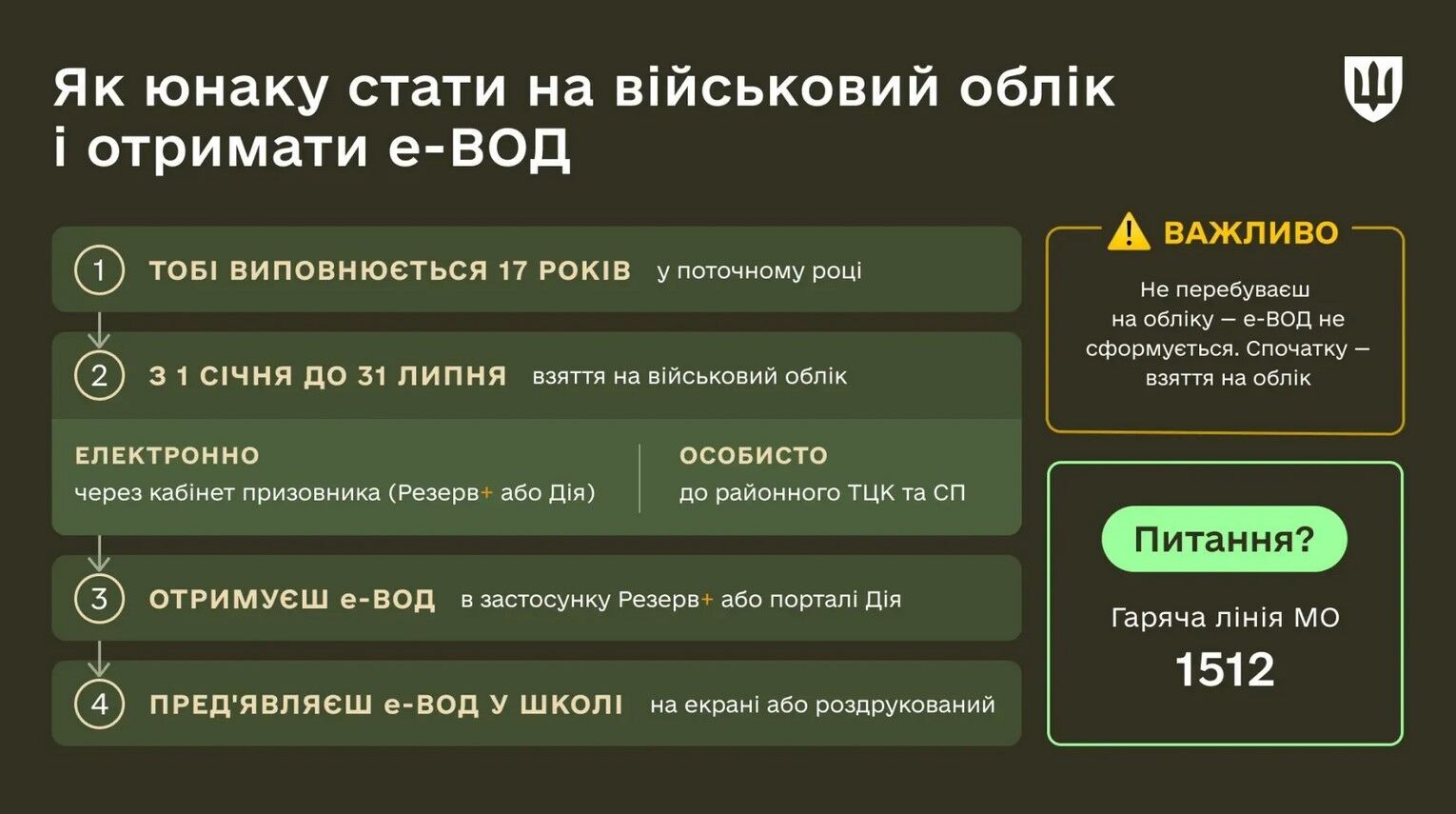 Військові документи 17-річних хлопців перевірятимуть у школах – Міноборони