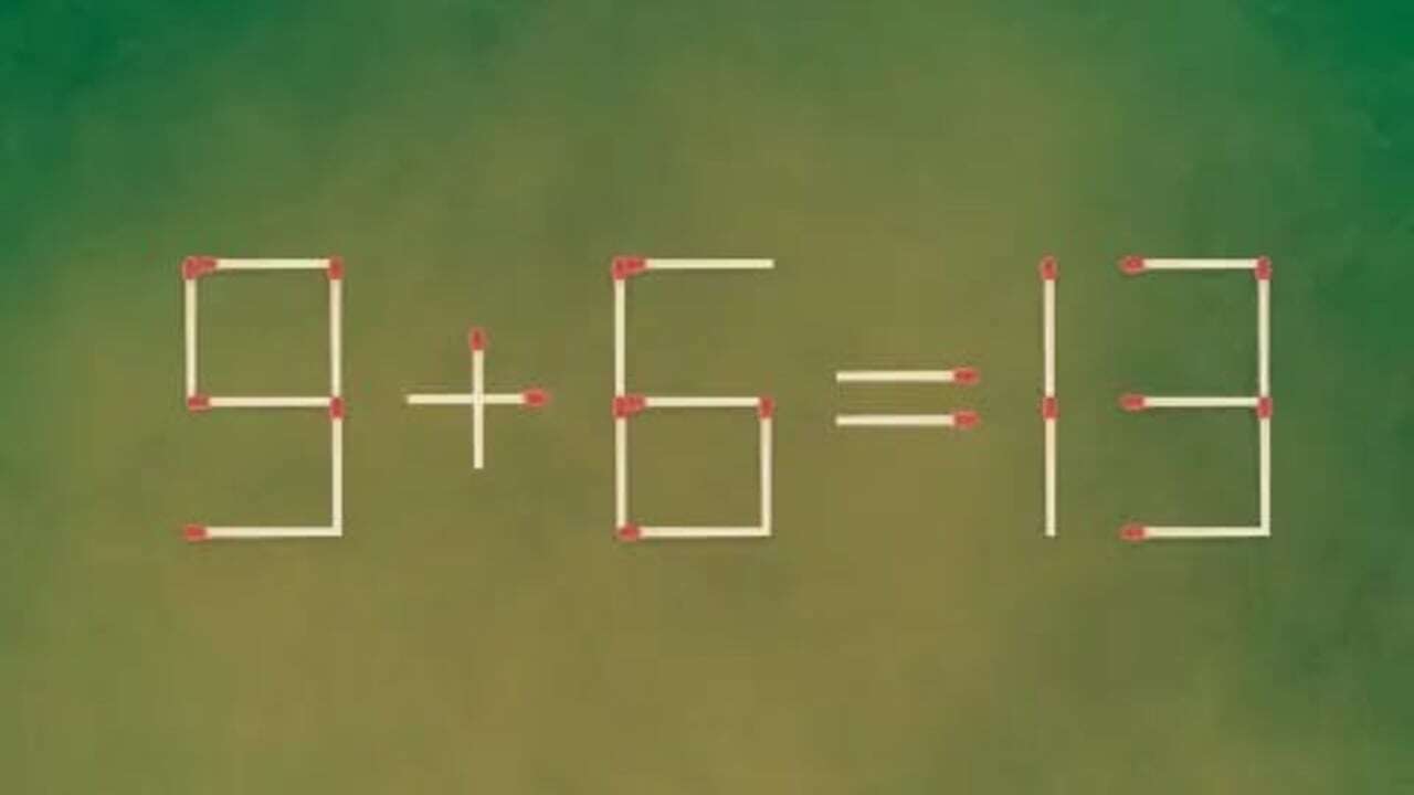 Передвиньте всего 2 спички – хитрая головоломка