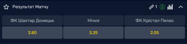 "Кристал Пелас" фаворит на вихід у фінал Ліги конференцій у парі з "Шахтарем"