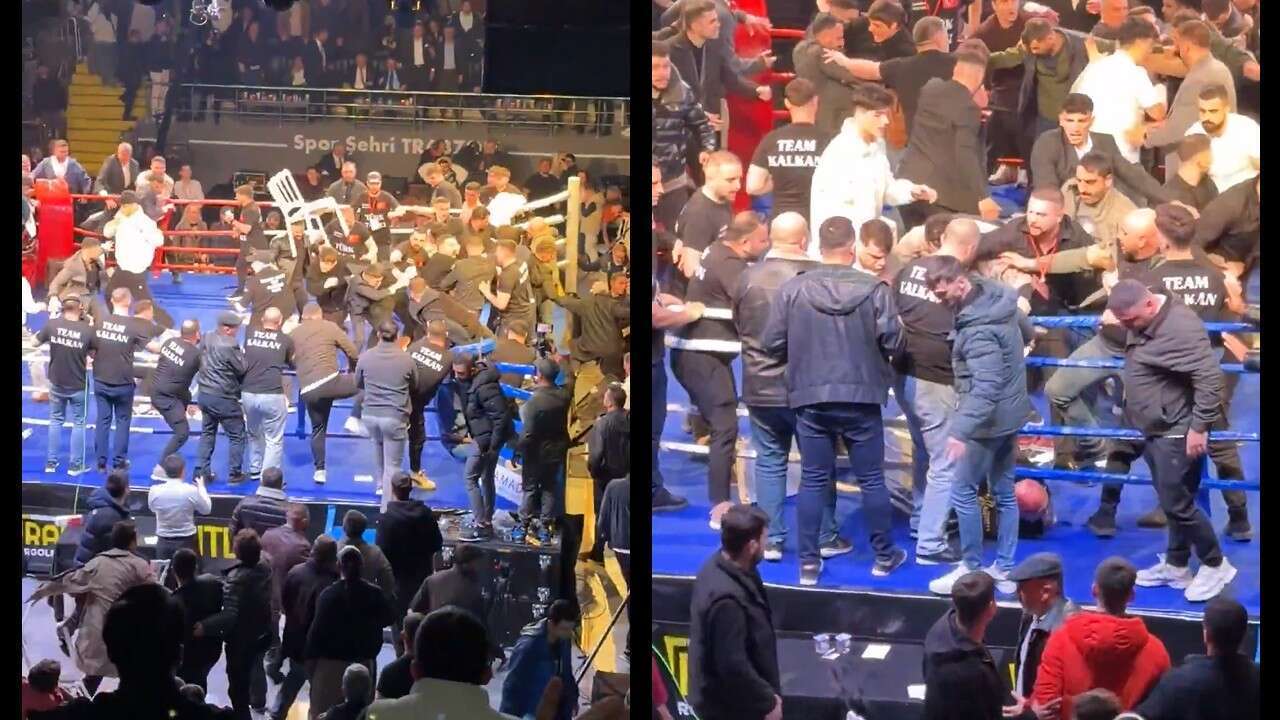 У Туреччині російського боксера закидали стільцями, а його команду відпинали в масовій бійці після чемпіонського бою. Відео
