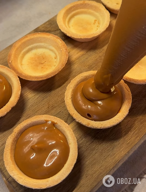 Ліниві горішки зі згущеним молоком для дітей: знадобляться тарталетки