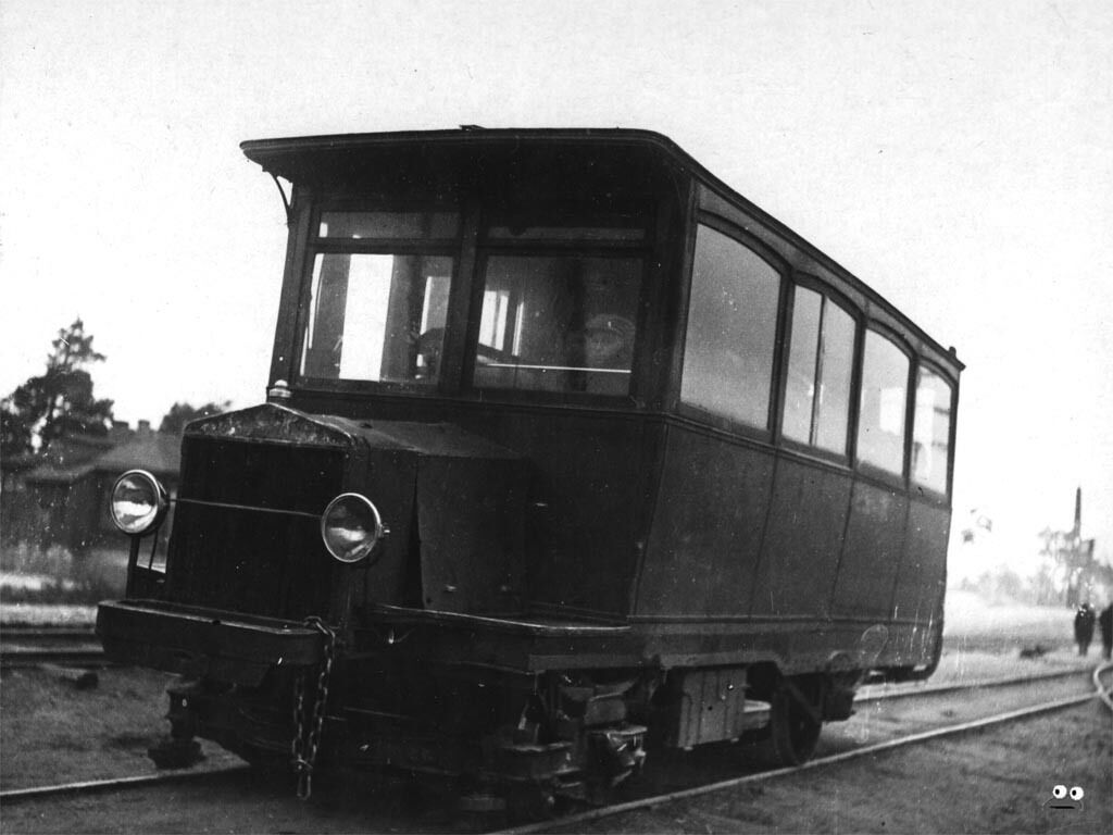 У мережі показали, який вигляд мав бензотрамвай, який їздив із Києва до Броварів. Фото 1914 року