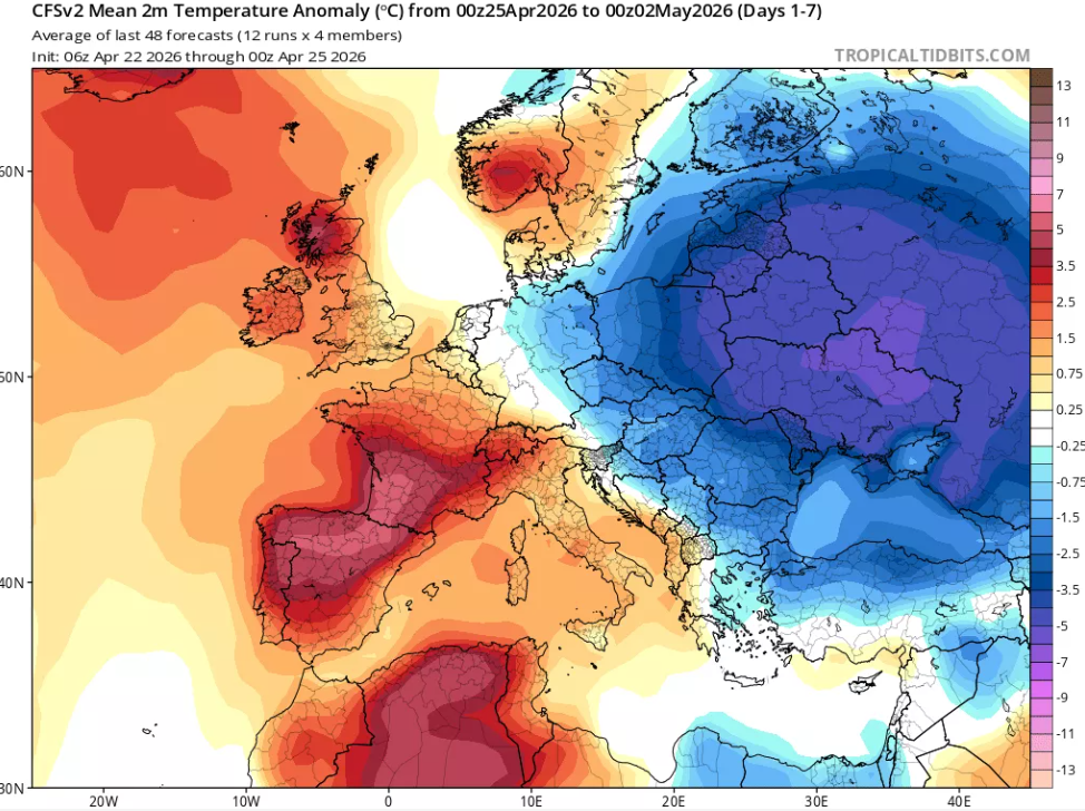Заморозки, сніг і град: синоптик дав прогноз на тиждень і розповів, коли чекати потепління в Україні. Карта